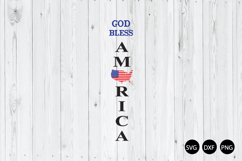 God Bless America SVG, 4th Of July Porch Sign SVG Product Image 1