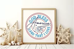 God bless America land that I love SVG,Patriotic Quote SVG Product Image 3