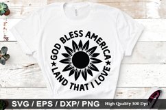 God bless america land that i love SVG - 4th Of July Design Product Image 1