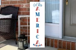 God bless America SVG , 4th Of July Porch Decor SVG Product Image 2