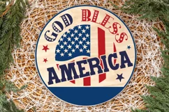 God bless America SVG Design,4th of July SVG,Patriotic SVG Product Image 2