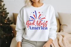 God bless America SVG Design,Home of the Brave SVG Product Image 2