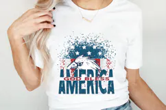 God Bless America, Patriotic Design SVG, 4th of July SVG Product Image 3