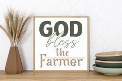 Farmhouse Sign SVG Cut File God Bless the Farmer Home Sign Product Image 1