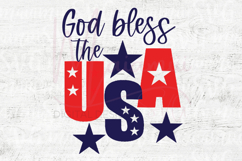 God Bless the USA SVG, Patriotic Christian SVG, America SVG Product Image 4