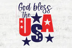 God Bless the USA SVG, Patriotic Christian SVG, America SVG Product Image 4