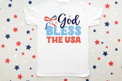 God Bless The Usa SVG, 4th Of July SVG Design Product Image 3