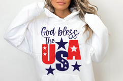 God Bless the USA SVG, Patriotic Christian SVG, America SVG Product Image 1