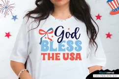 God Bless The Usa SVG, 4th Of July SVG Design Product Image 1