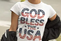 God Bless the USA patriotic 4th of July sublimation png Product Image 5
