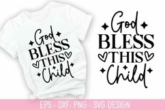 God Bless This Child SVG - Christian Quotes SVG Design Product Image 1