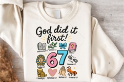 God Did It First PNG,Christian 6 7 Png,Six Seven Png Product Image 4