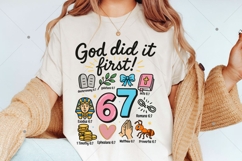 God Did It First PNG,Christian 6 7 Png,Six Seven Png Product Image 2