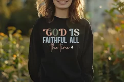 God Is Faithful All SVG, Christian SVG Design, Faith SVG Product Image 2