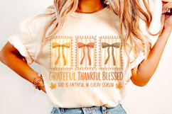 Grateful Thankful Blessed PNG, Autumn, Thanksgiving, Fall Product Image 2