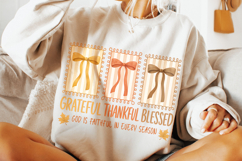 Grateful Thankful Blessed PNG, Autumn, Thanksgiving, Fall Product Image 3