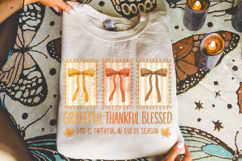 Grateful Thankful Blessed PNG, Autumn, Thanksgiving, Fall Product Image 4