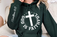 God Is Faithful Sleeve SVG Design Product Image 2