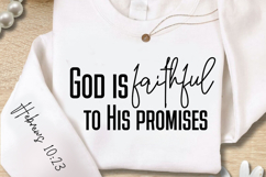 God Is Faithful To His Promises Sleeve SVG Design Product Image 2