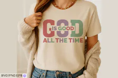 Faith Quote SVG God is Good All the Time Cut File Design Product Image 3