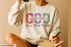 Faith Quote SVG God is Good All the Time Cut File Design Product Image 4