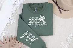 God Is Good All The Time Sleeve SVG, Christian SVG Design Product Image 2