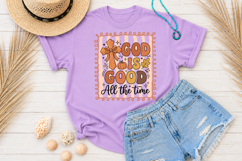 God Is Good All The Time Sublimation PNG, Christian Fall Product Image 4