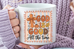 God Is Good All The Time Sublimation PNG, Christian Fall Product Image 6