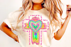 God Is Good All The Time PNG, Christian Sublimation, Cross Product Image 1