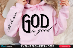 God Is Good Sleeve SVG Design Product Image 1