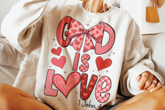 God Is Love Valentine's Day PNG, Love Like Jesus PNG Product Image 2