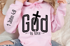 God Is love Sleeve SVG Design Product Image 3