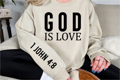 God is love Sleeve SVG Design Product Image 3