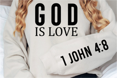 God is love Sleeve SVG Design Product Image 2