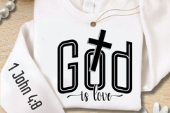 God Is love Sleeve SVG Design Product Image 2