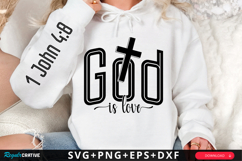 God Is love Sleeve SVG Design Product Image 1