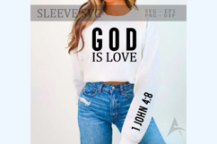 God is love Sleeve SVG Design Product Image 1