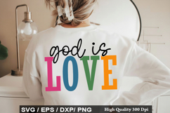 God is Love - Motivational SVG Design Product Image 1