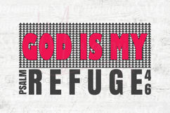God Is My Refuge Psalm 46 SVG Christian Bible Verse Design Product Image 4