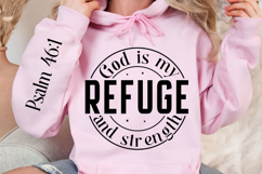 God Is My Refuge And Strength SVG Design Product Image 3