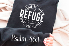 God Is My Refuge And Strength SVG Design Product Image 2