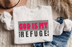 God Is My Refuge Psalm 46 SVG Christian Bible Verse Design Product Image 2