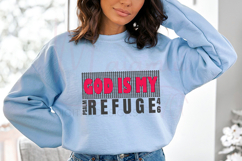God Is My Refuge Psalm 46 SVG Christian Bible Verse Design Product Image 3