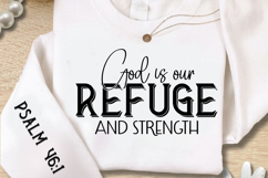 God Is Our Refuge And Strength Sleeve SVG Design Product Image 2