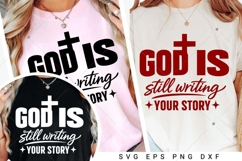 God is Still Writing Your Story SVG, Christian Valentine SVG Product Image 5