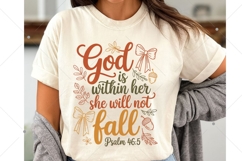 God Is Within Her She Will Not Fall PNG, Fall Png Product Image 2