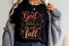 God Is Within Her She Will Not Fall PNG, Fall Png Product Image 5