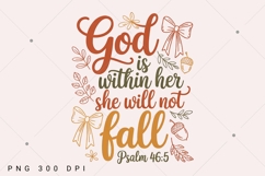 God Is Within Her She Will Not Fall PNG, Fall Png Product Image 6