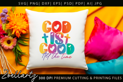 God Is Good SVG for Cricut Christian T-shirt Mug Design Product Image 7