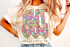 But God PNG, Christian PNG, Faith PNG, Floral Christian PNG Product Image 2